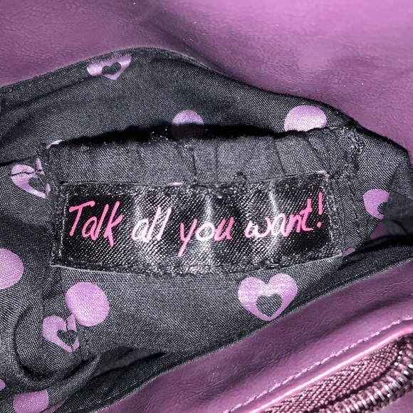 Necessary Objects Purple Faux Leather Handbag 👜 - Picture 6 of 7